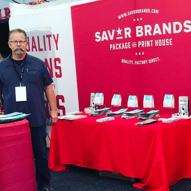 If you're at #mice2017, stop by booth 207 and meet Paul! He has great #coffeepackaging tips and samples to share. #elevateyourbrand #customcoffeebags #coffeepackagingprinting