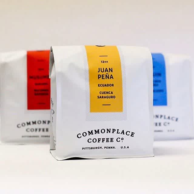 Roasted with craft and care @commonplacecoffee in beautiful new #packaging designed by @colinmiller #specialtycoffee #coffeepackaging #customcoffeebags #coffeepackagingprinting 📷: @commonplacecoffee