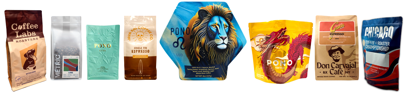 African Coffee Bags Container