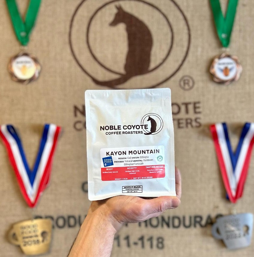 Texas Based Noble Coyote Coffee Roasters 2024's Good Food Awards Win thumbnail