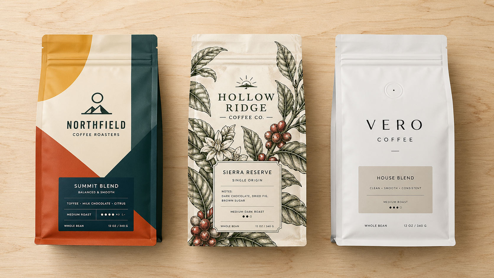ThreeAiCoffeBags