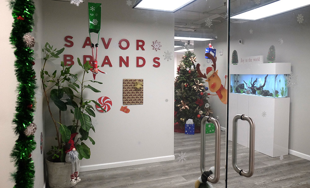 Savor Brands Holiday Spirit Ignites the Office thumbnail