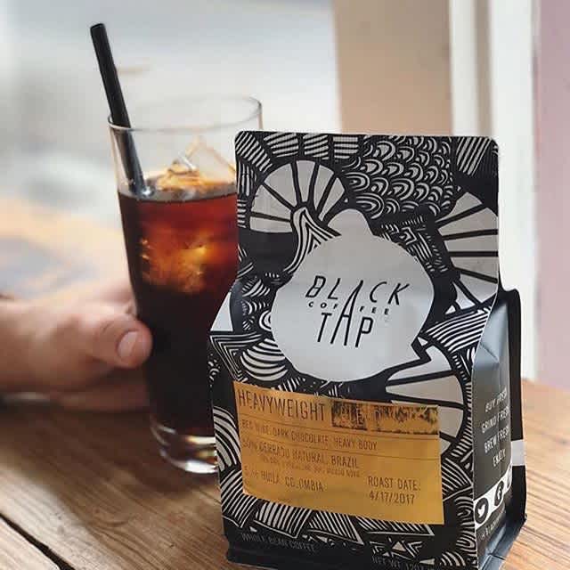 Proudly sourcing and roasting #specialtycoffee from around the world @blacktapcoffee with #southernhospitality ❤️ #coffeepackaging designed by @jonathanrypkema #customcoffeebags #coffeepackagingprinting 📷: @alyssahiller_