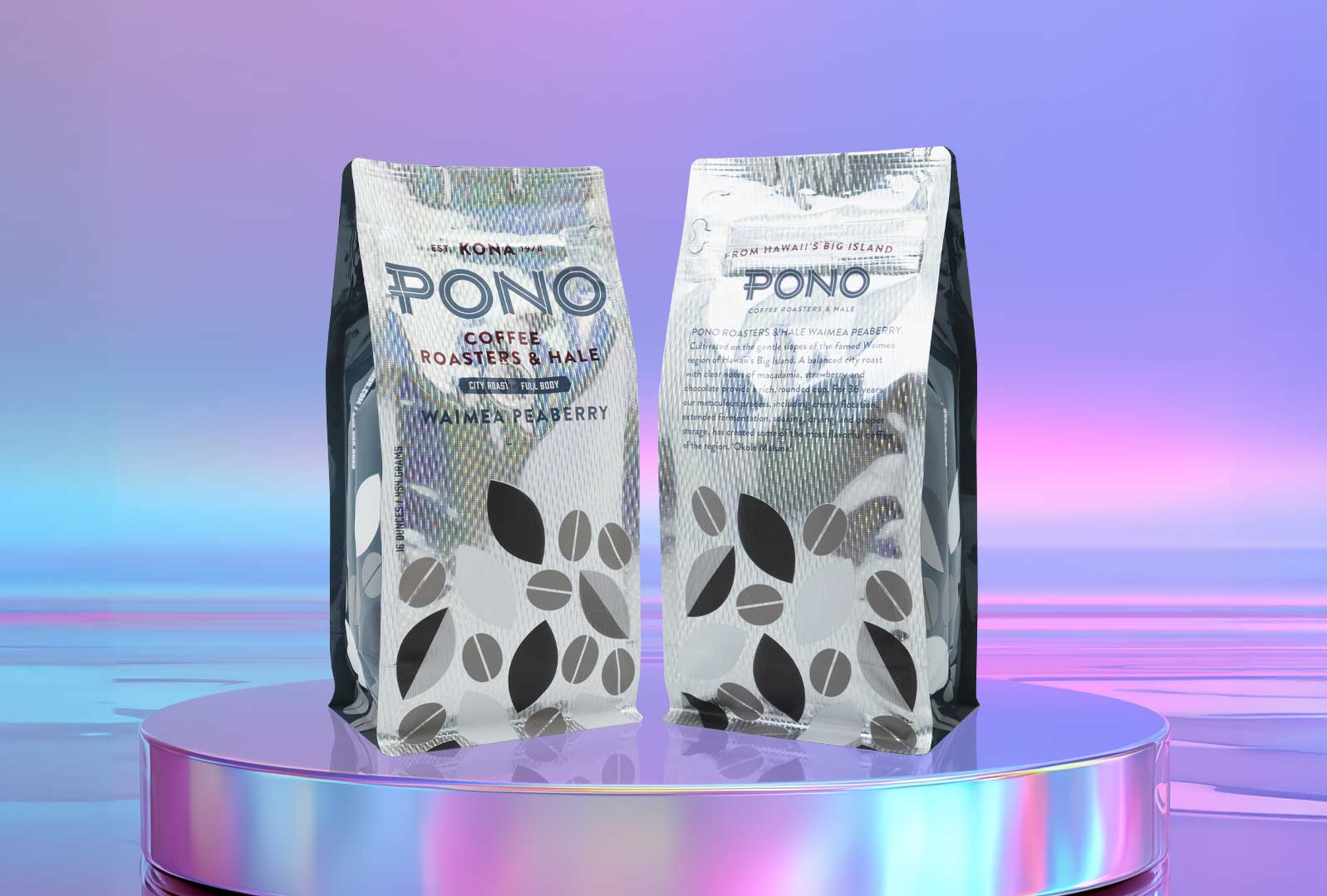 Cómo la Bolsa de Café Holográfica PONO 2015 Robó la Atención en el Estante thumbnail
