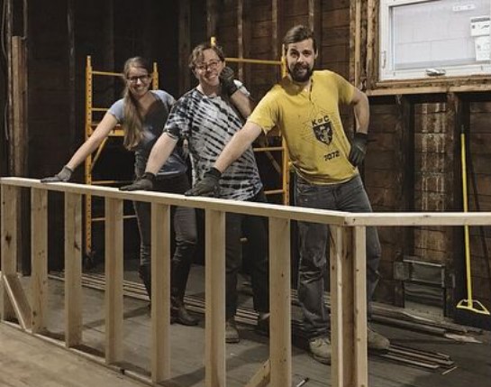 Kindred Coffee Roasters Owners (left to right): Sarah Harms, Ryan Hammer, and Patrick Harms.