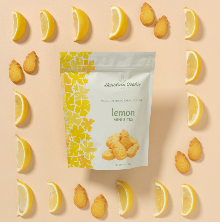 Honolulu Cookie Lemon cookie packaging.