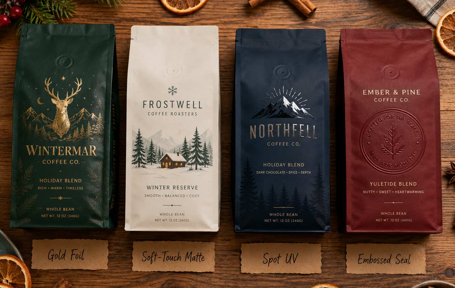 Holiday Coffee Bag Finishes: The Print Embellishments That Make Bags Feel Like Gifts thumbnail