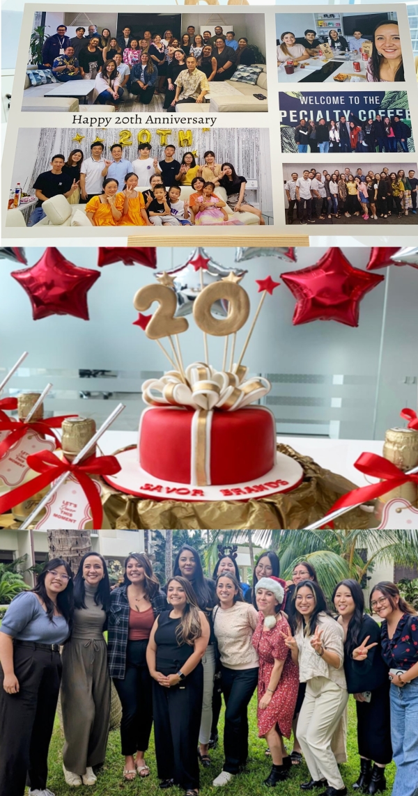 Savor Brands Team Celebrating 20 years