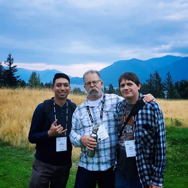 Great catching up with Mike @ptscoffee! @coffeeroastersguild #CRGRetreat #specialtycoffee #coffeecommunity