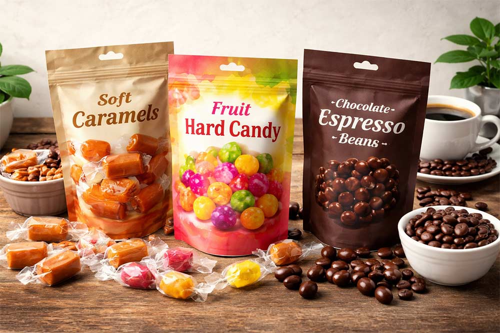 Coffee Candy Packaging: Caramels, Hard Candies, and Espresso Bean Treats thumbnail