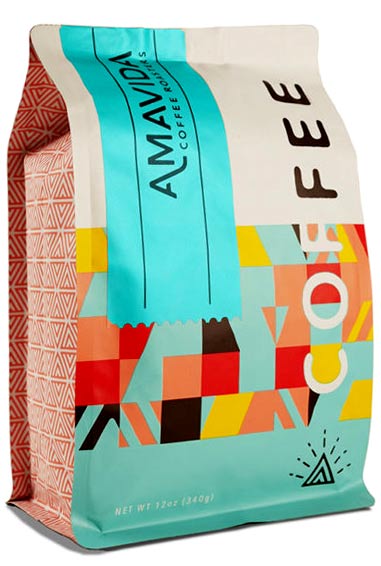 Amavida Coffee Bags Printed by Savor Brands