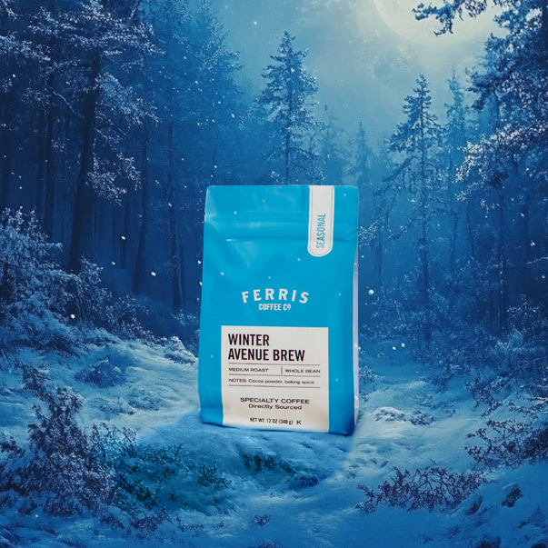 Ferris Coffee Co Winter Brew Coffee Bag Printed by Savor Brands