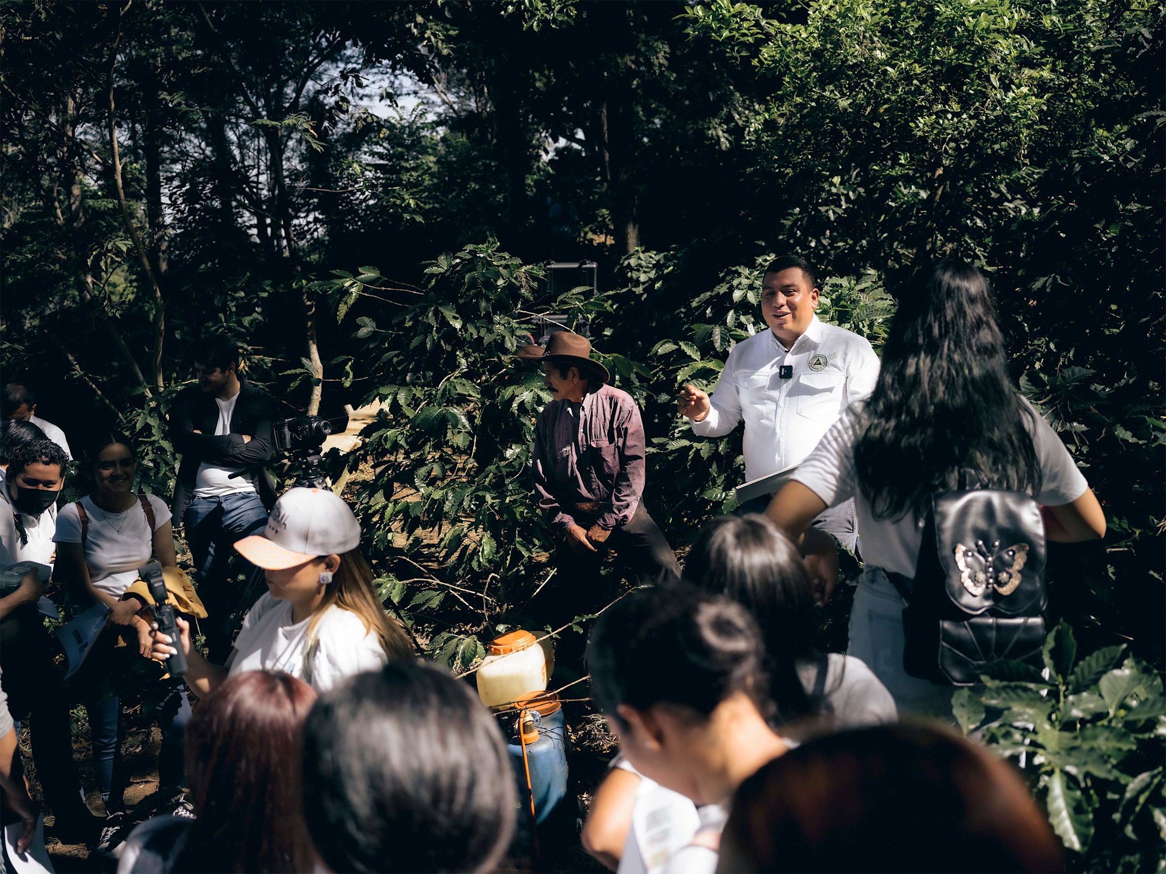 Culinary Students attending a coffee farm tour