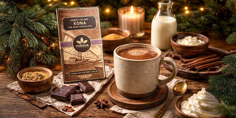 From Kona Chocolate Bar to a Cozy Holiday Drink thumbnail