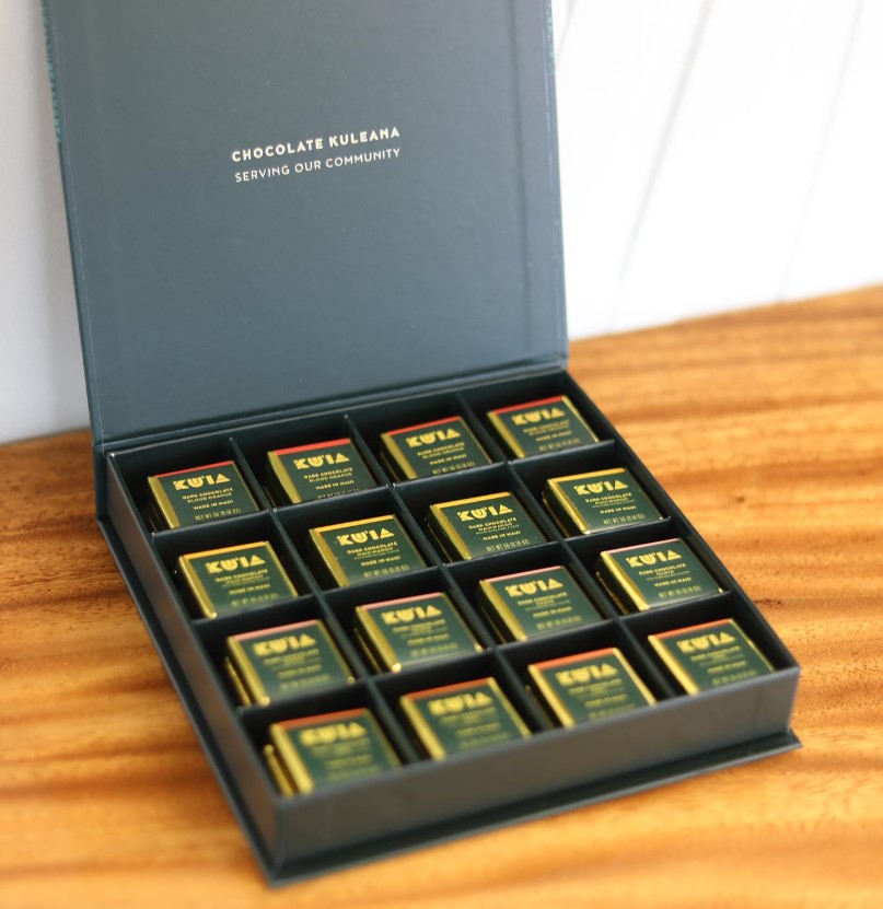 Maui Kuʻia Chocolate in box