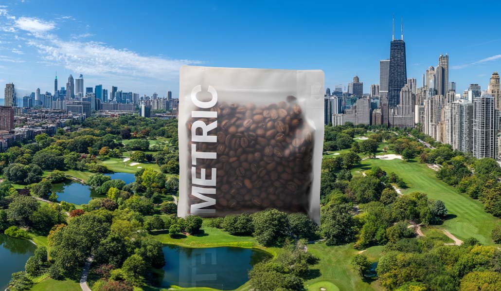 Metric Coffee's 8oz Trendy Frosted Coffee Bag thumbnail