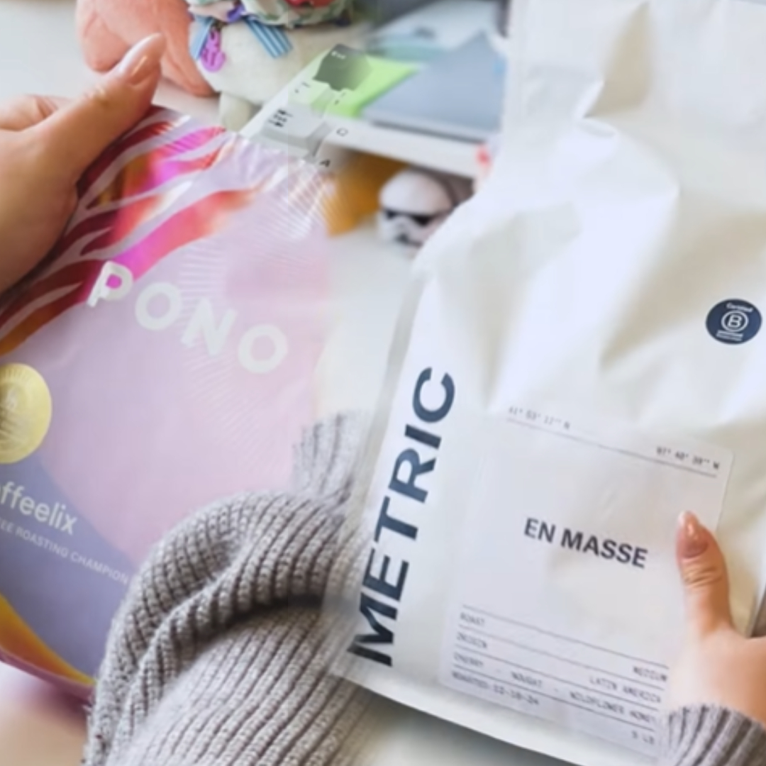 Pono Kaffeelix and Metric Coffee Bags