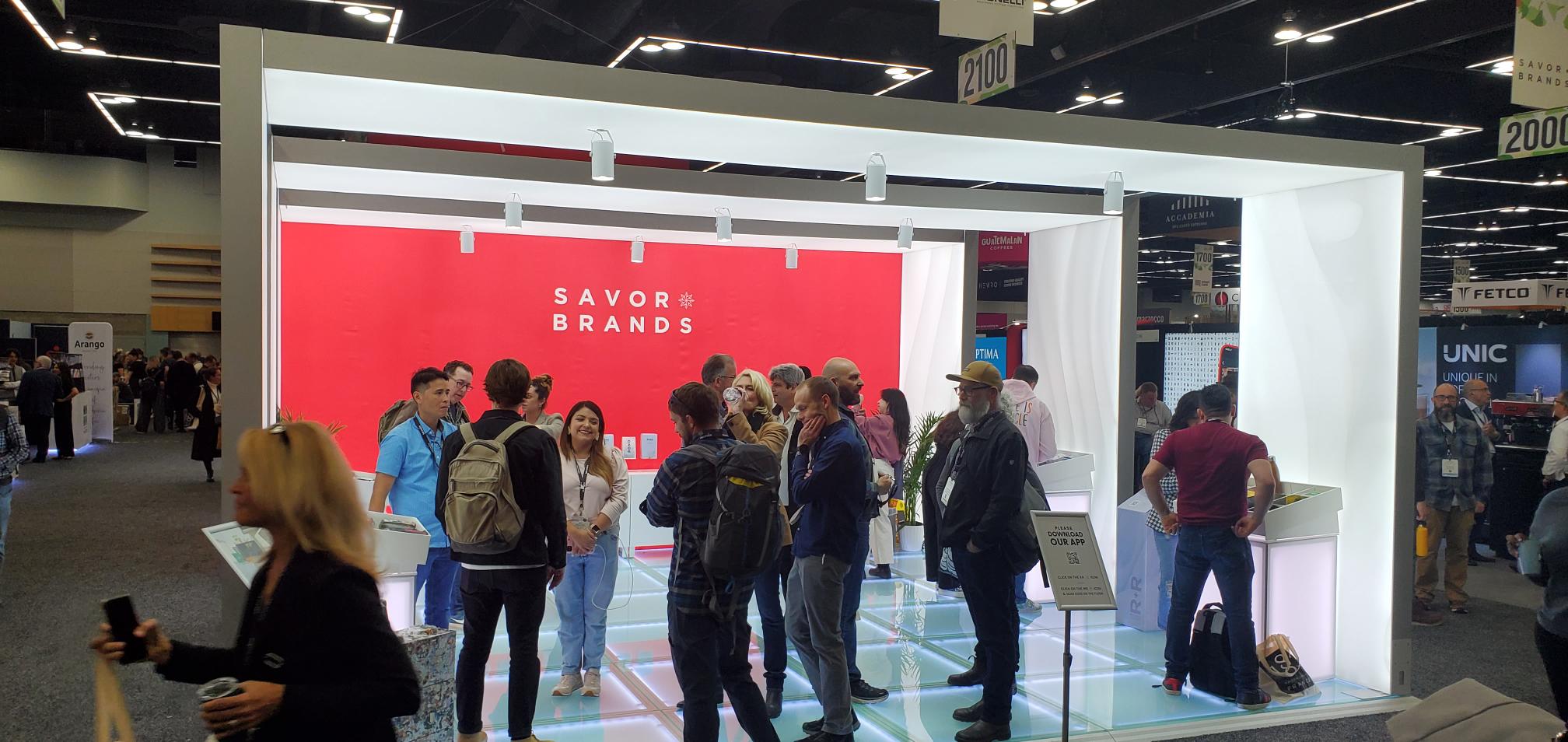 Savor Brands SCA Expo Booth.