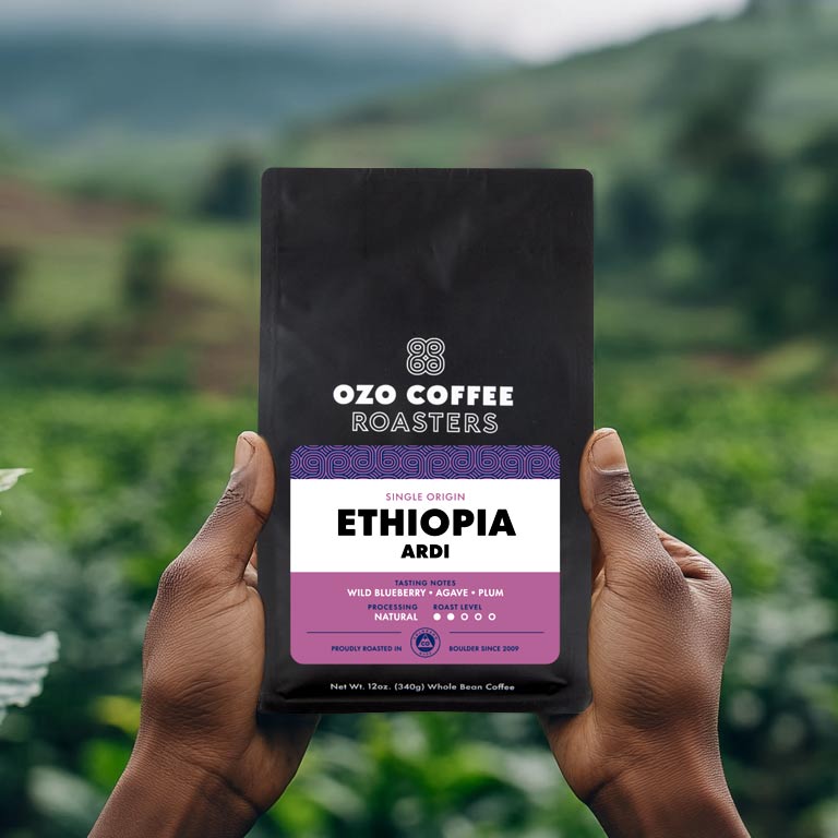 OZO Ethopia Coffee Bag Single Origin: Printed by Savor Brands