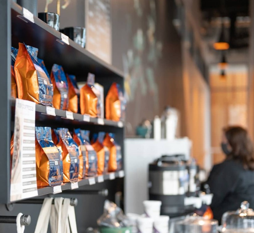 Copper Door Coffee Roasters Shop.