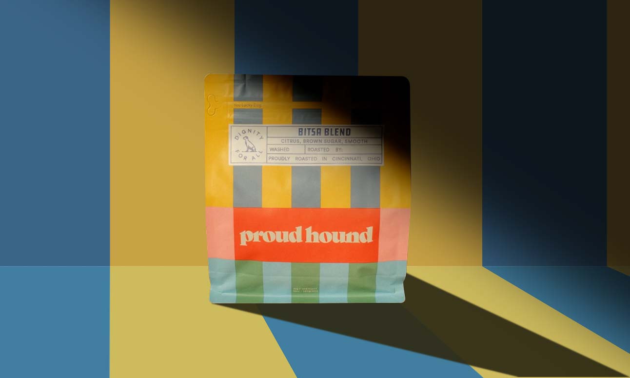 Proud Hound Coffee Bag Debuts With Fresh Style thumbnail
