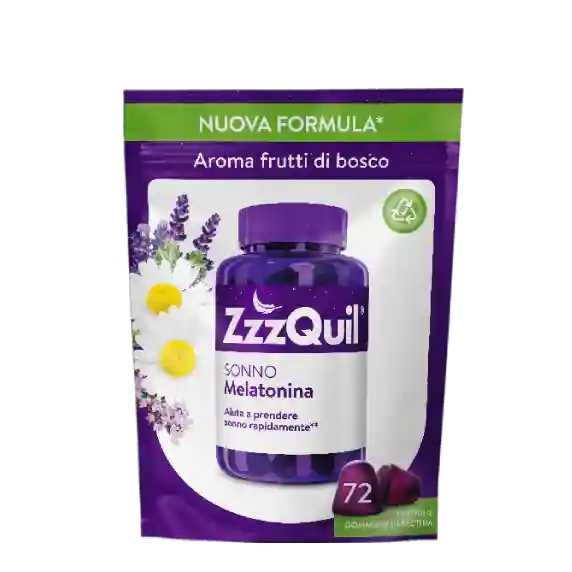 ZzzQuil Frutti di Bosco Formulazione Vegana packshot