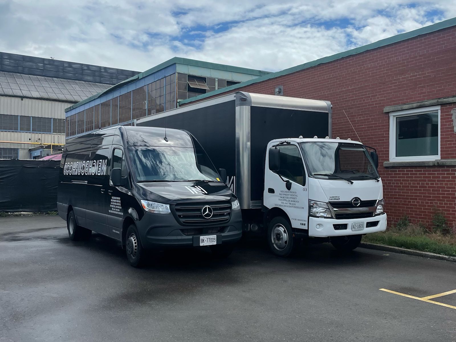 Neighbourhood Studios Sprinter and Hino vehicles