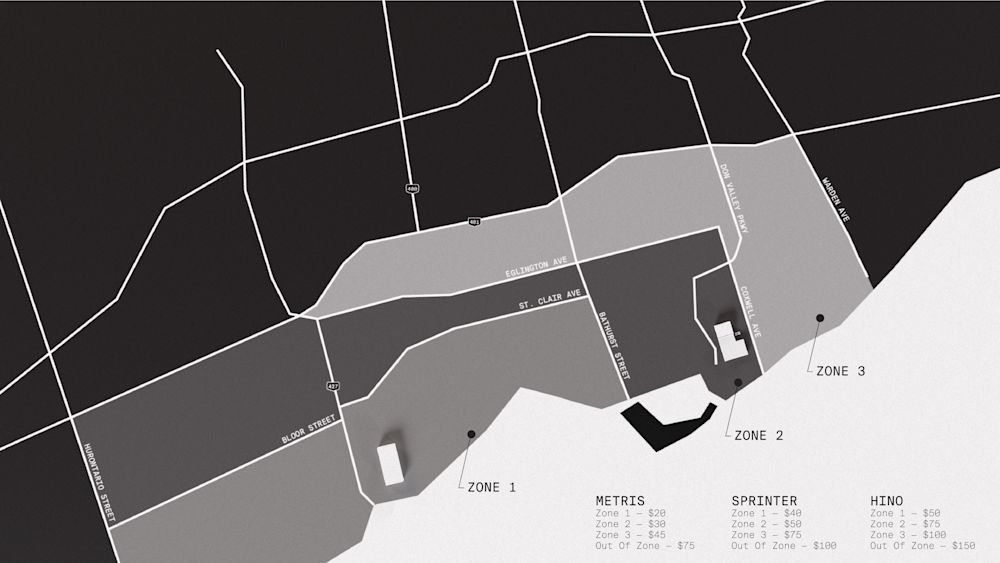 Neighbourhood Studios Delivery Area Map