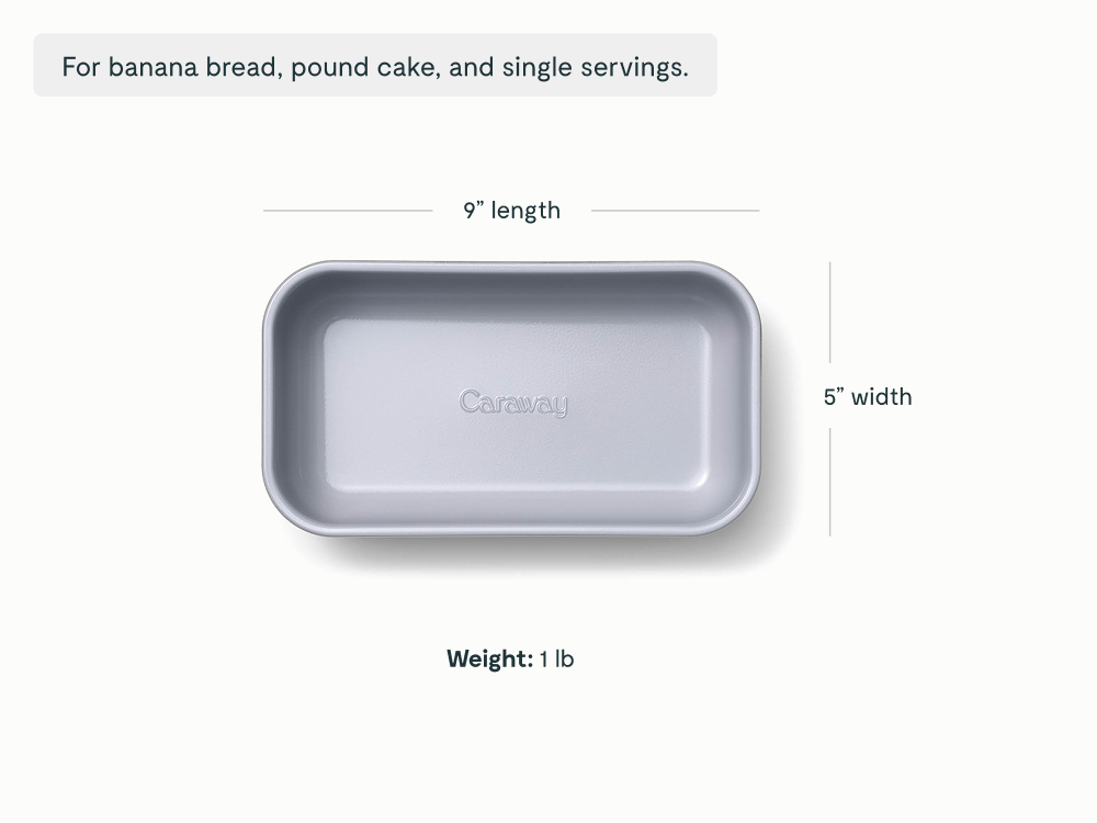 Caraway Cream Ceramic Non-Stick Loaf Pan - Thumbnail 5