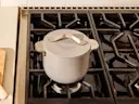 Ceramic Petite Cooker - Gray - On Stove