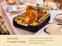 Ceramic Roasting Pan - Black - Lifestyle Table