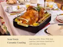 Ceramic Roasting Pan - Black - Lifestyle Table