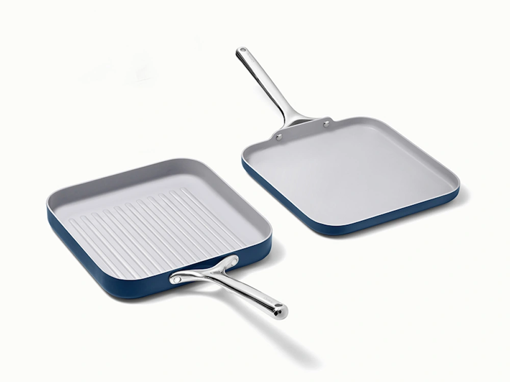 Ceramic Square Pan Duo - Navy - Hero