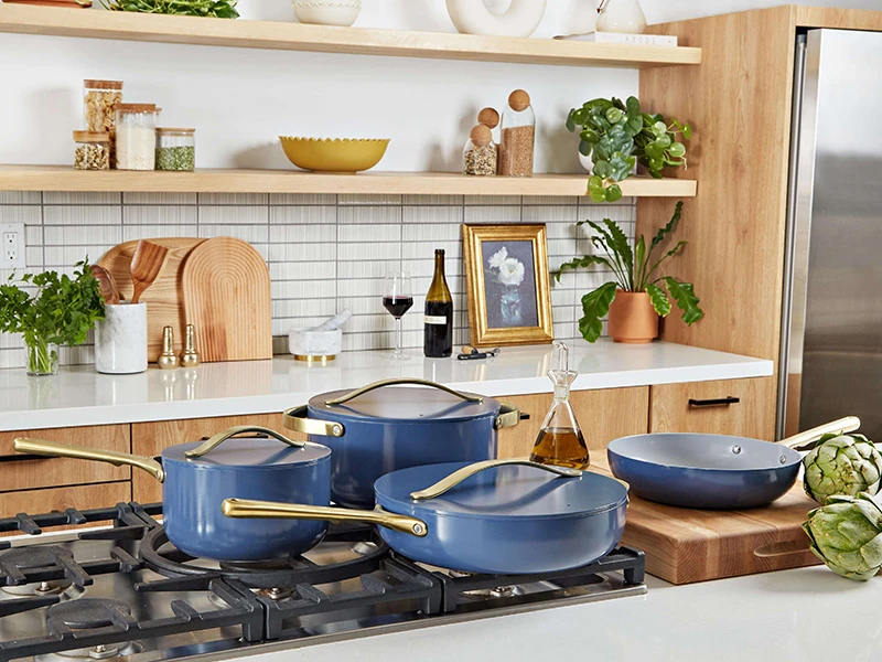 Ceramic Cookware Set - Gold Collection - Sapphire
