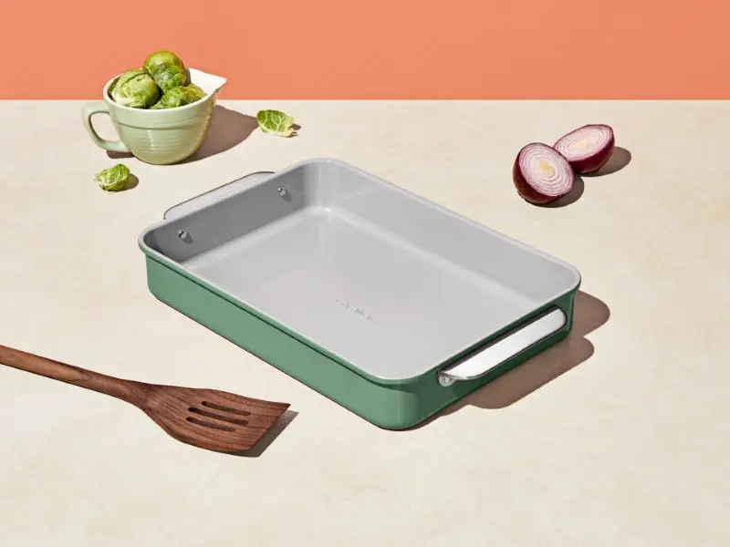 Rectangle Pan - Sage - Lifestyle