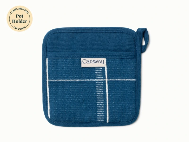 Whistling Tea Kettle - Navy Pot Holder - Complimentary