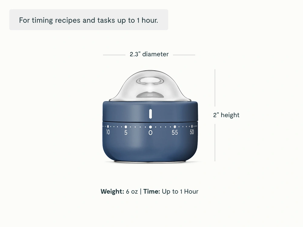 Kitchen Timer - Navy - Detail