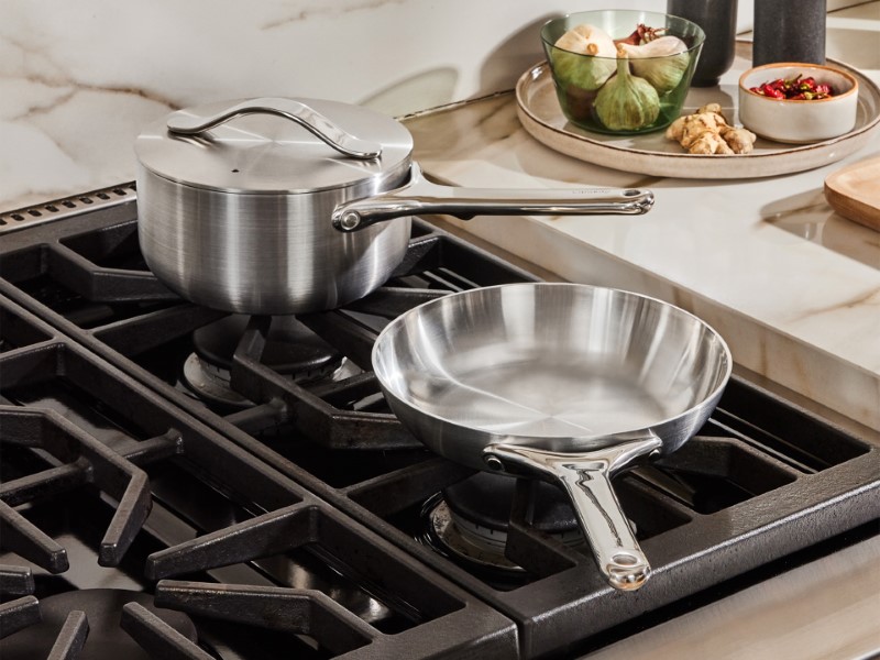 Minis Duo - Stainless Steel - Lifestyle on Stovetop