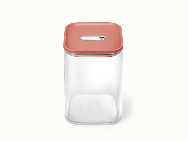 Large Glass Airtight Container - Perracotta - Hero