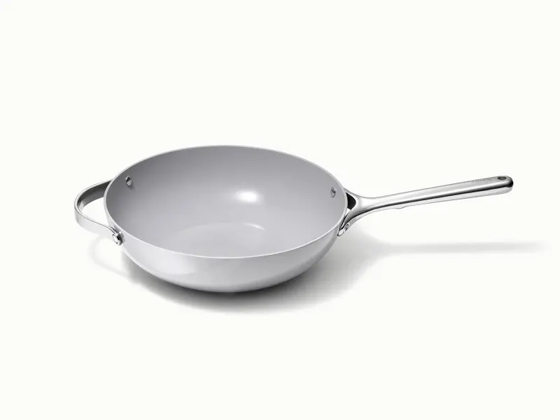 Ceramic Stir Fry Pan - Gray - Hero