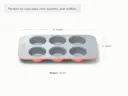 6 Cup Muffin Pan - Perracotta - Detail