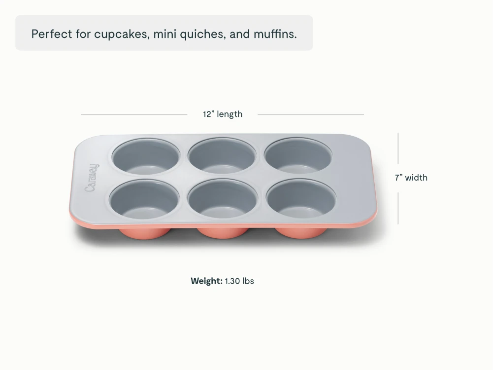 6 Cup Muffin Pan - Perracotta - Detail