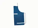 Linen Apron - Navy - Side View Detail