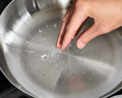Stainless Steel Fry Pan - Water Test