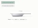 Enameled Cast Iron Mini Skillet - Gray - Detail