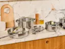 Iconics Glass Lid - Set of 4 - On Stainless Steel Cookware Set