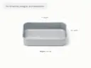 Small Rectangle Pan - Gray - Detail