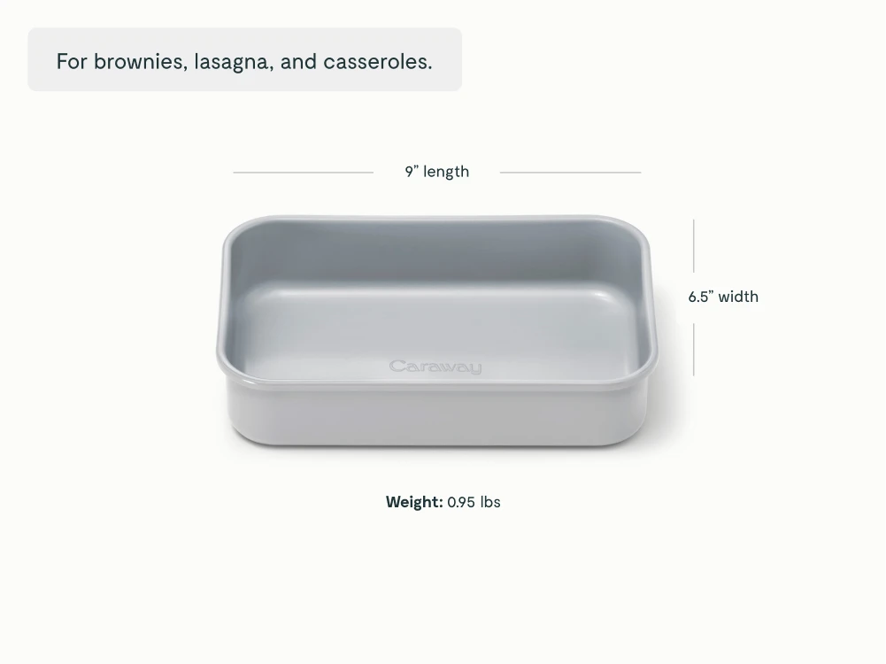 Small Rectangle Pan - Gray - Detail