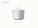 Ceramic Petite Cooker - Gray - Detail