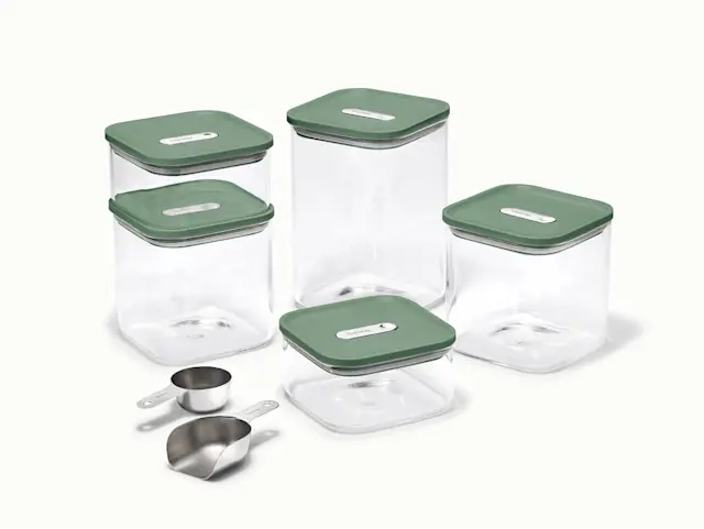 Glass Airtight Container Set - Sage - Hero